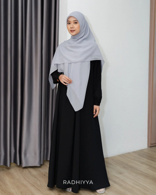 Elara Dress - Deep Black
