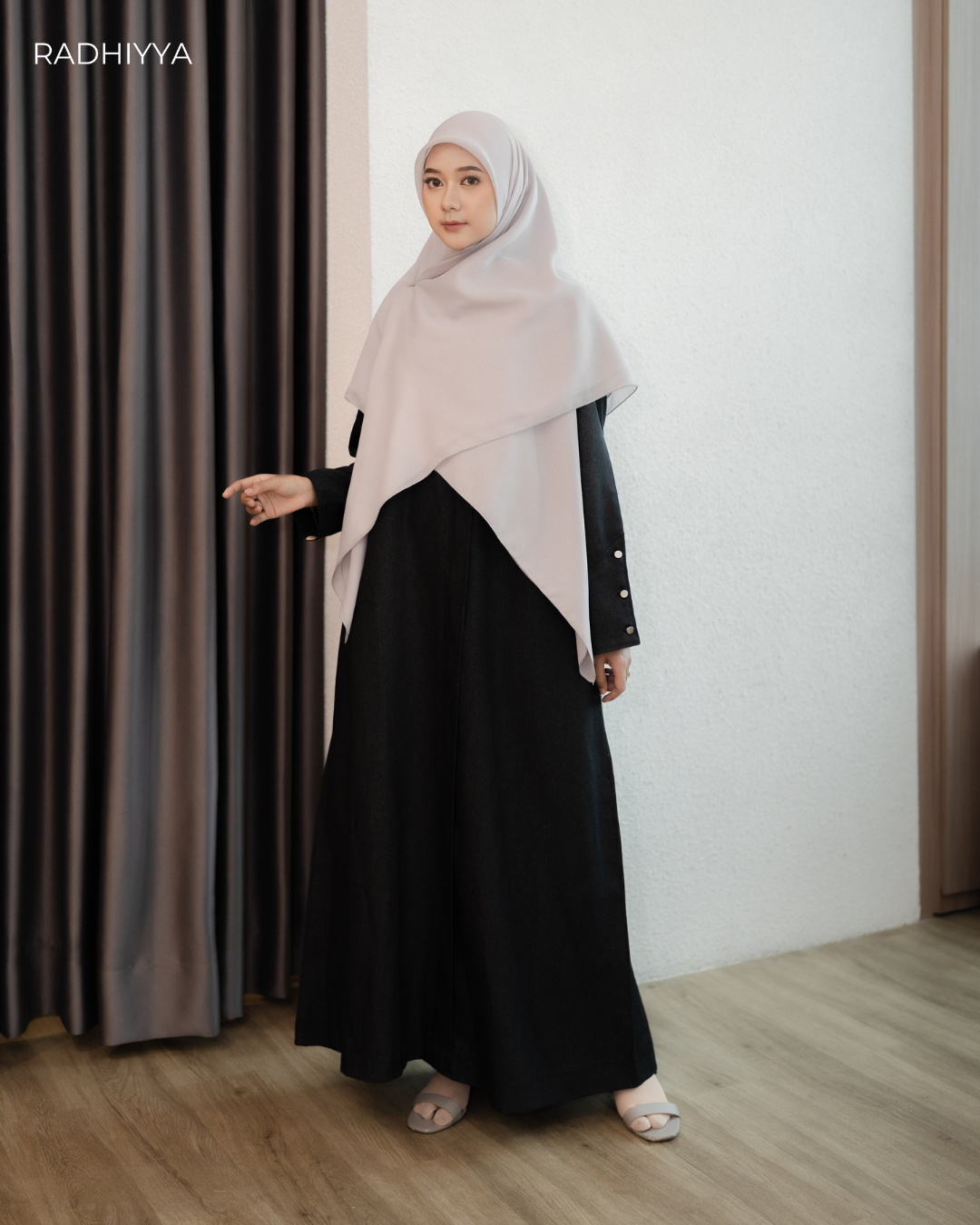 Hayya Dress - Black denim