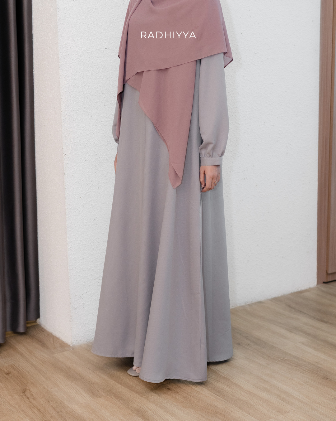 Elara Dress - Soft Grey