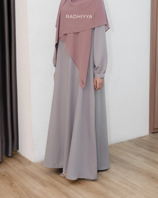 Elara Dress - Soft Grey