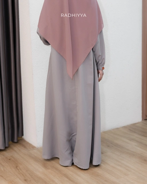 Elara Dress - Soft Grey