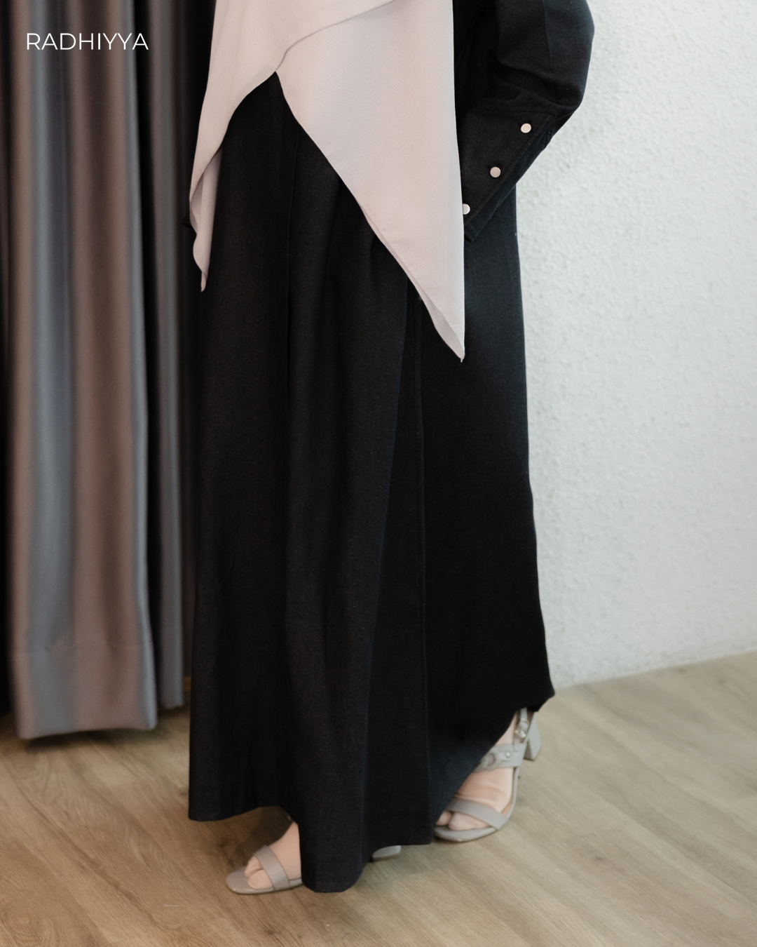 Hayya Dress - Black denim