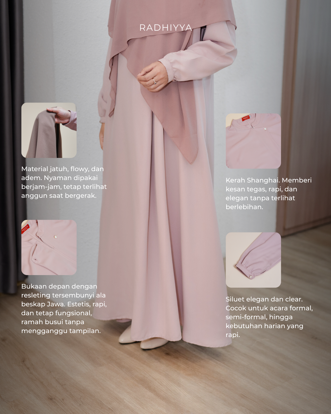 Elara Dress - Rose Nude