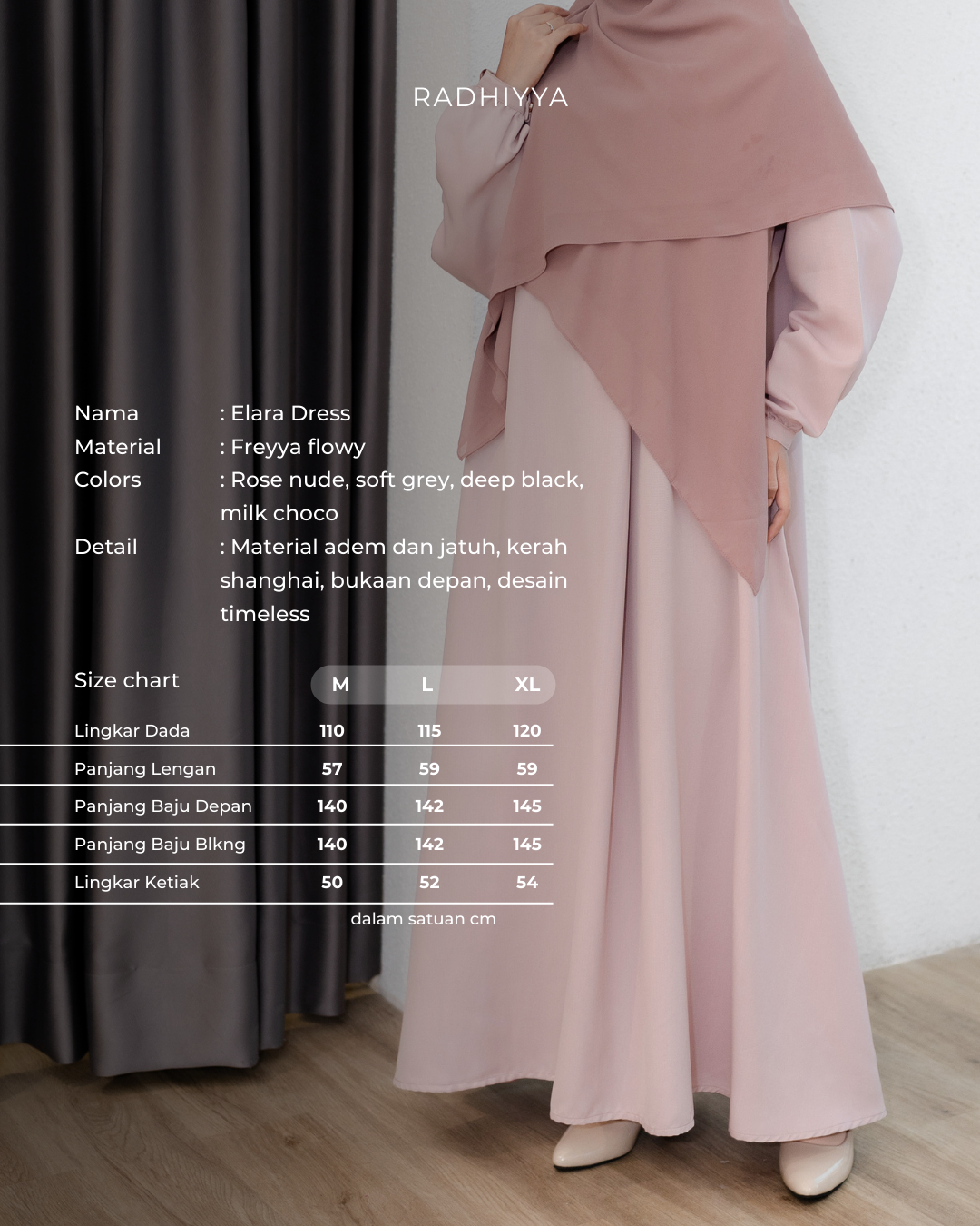 Elara Dress - Rose Nude