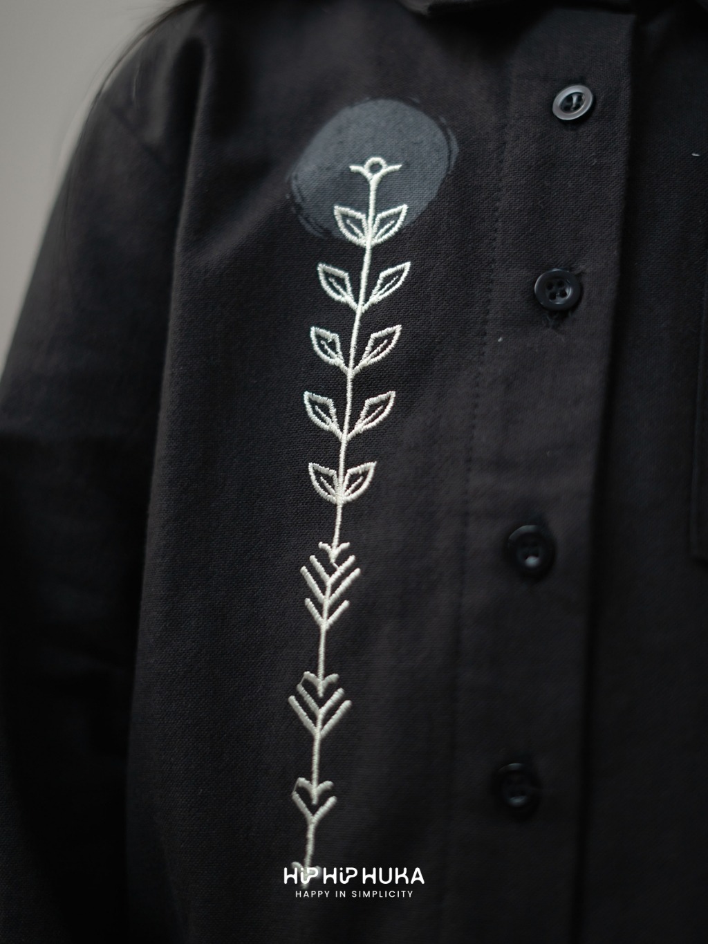 Kemeja Mustika Black Family Set