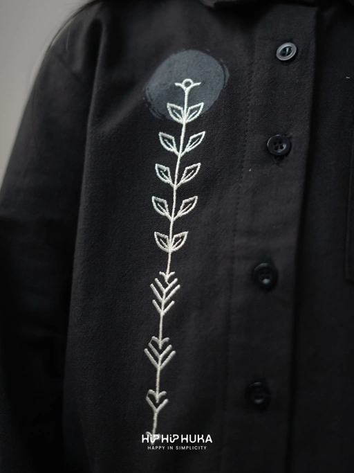 Kemeja Mustika Black Family Set