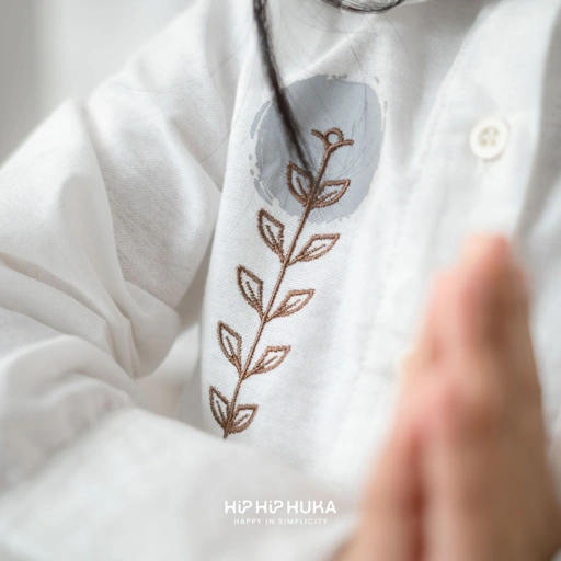 Kemeja Mustika White Family Set