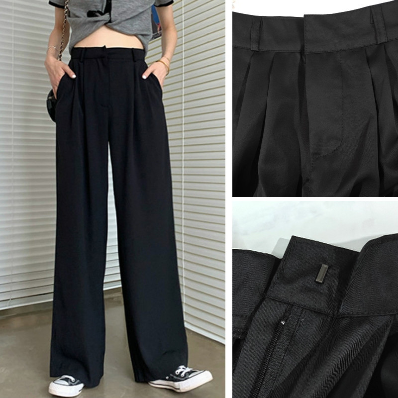 LYR329 | SELYRA Korean Sage Wide Leg Pants Wanita – Celana Panjang Feminine Daily Wear