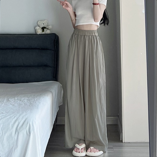 LYR332 | SELYRA Korean Soft Flowy Pants Wanita – Celana Panjang Feminine Daily