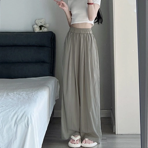 Image of LYR332 | SELYRA Korean Soft Flowy Pants Wanita – Celana Panjang Feminine Daily