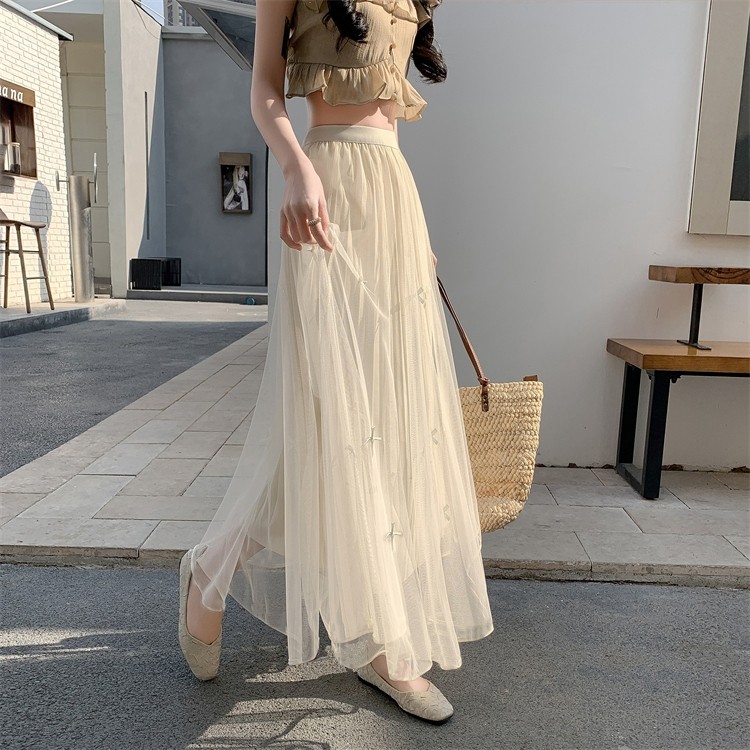 LYR337 | SELYRA Soft Tulle Maxi Skirt – Elegant Flowing Long Skirt