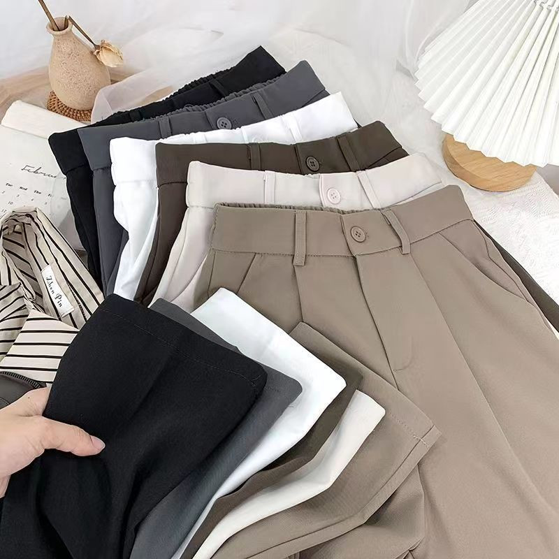 LYR330 | SELYRA Korean Tailored Wide Leg Pants Wanita – Celana Panjang Feminine Daily