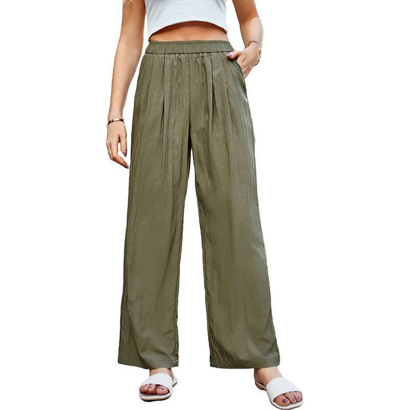 LYR332 | SELYRA Korean Soft Flowy Pants Wanita – Celana Panjang Feminine Daily