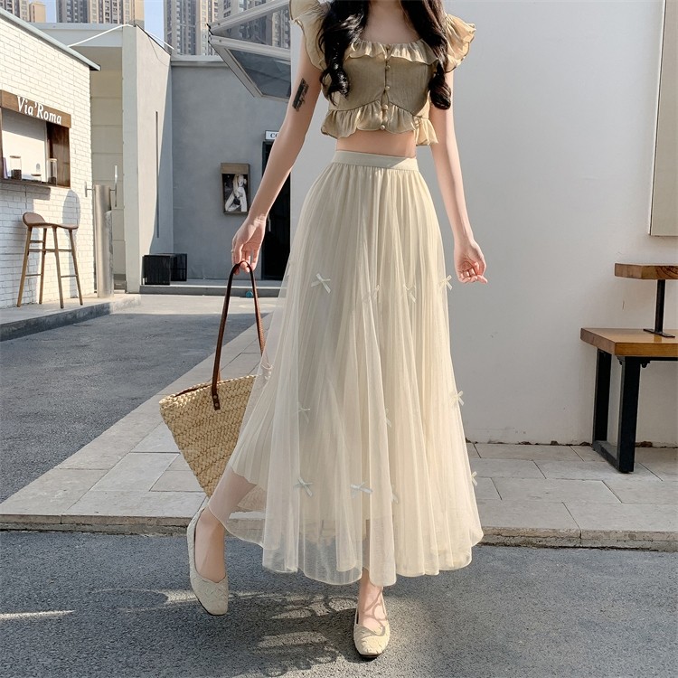 LYR337 | SELYRA Soft Tulle Maxi Skirt – Elegant Flowing Long Skirt
