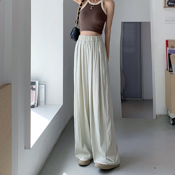 LYR332 | SELYRA Korean Soft Flowy Pants Wanita – Celana Panjang Feminine Daily