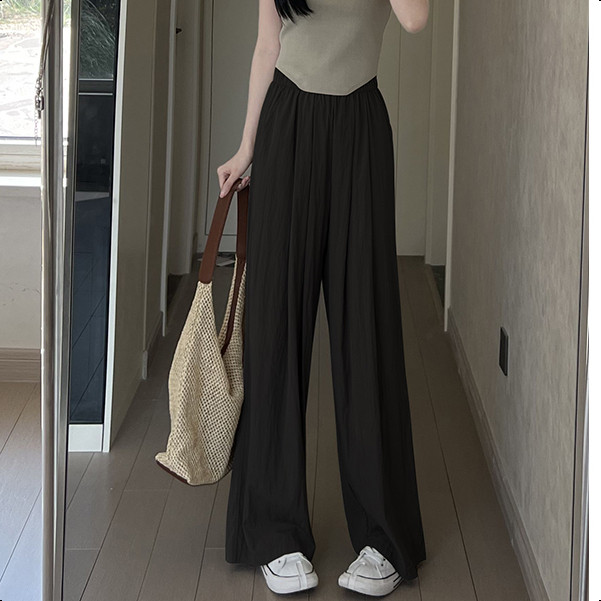 LYR332 | SELYRA Korean Soft Flowy Pants Wanita – Celana Panjang Feminine Daily