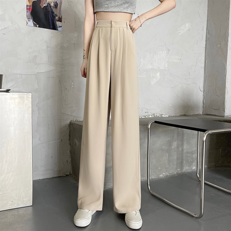 LYR330 | SELYRA Korean Tailored Wide Leg Pants Wanita – Celana Panjang Feminine Daily