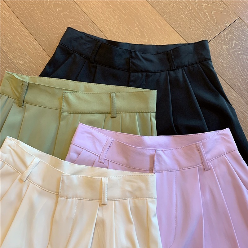 LYR329 | SELYRA Korean Sage Wide Leg Pants Wanita – Celana Panjang Feminine Daily Wear