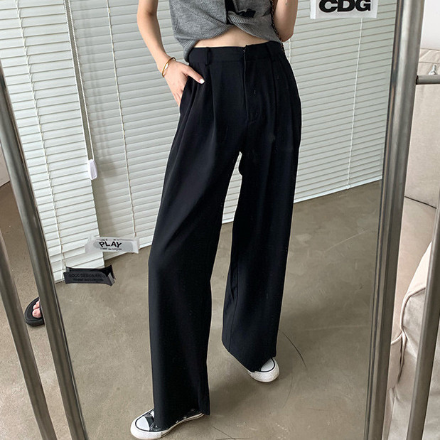 LYR329 | SELYRA Korean Sage Wide Leg Pants Wanita – Celana Panjang Feminine Daily Wear