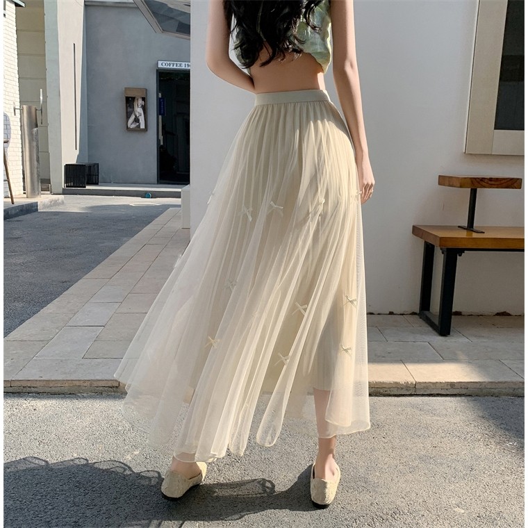 LYR337 | SELYRA Soft Tulle Maxi Skirt – Elegant Flowing Long Skirt