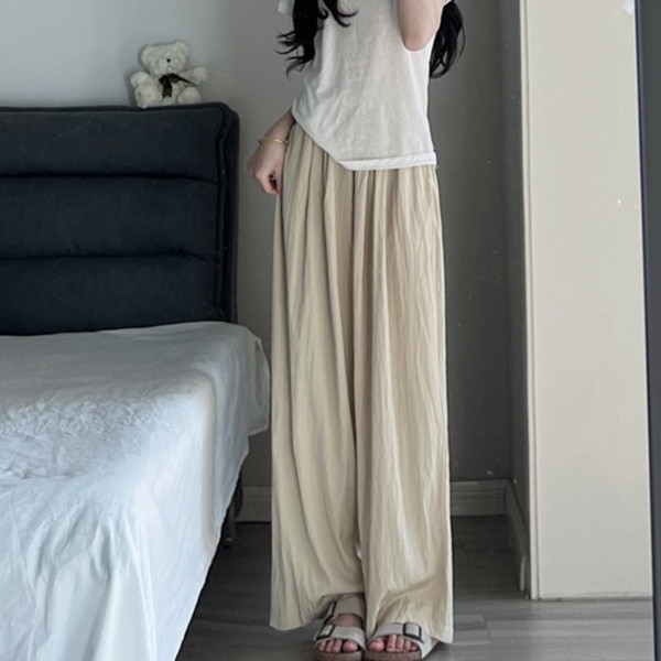 LYR332 | SELYRA Korean Soft Flowy Pants Wanita – Celana Panjang Feminine Daily