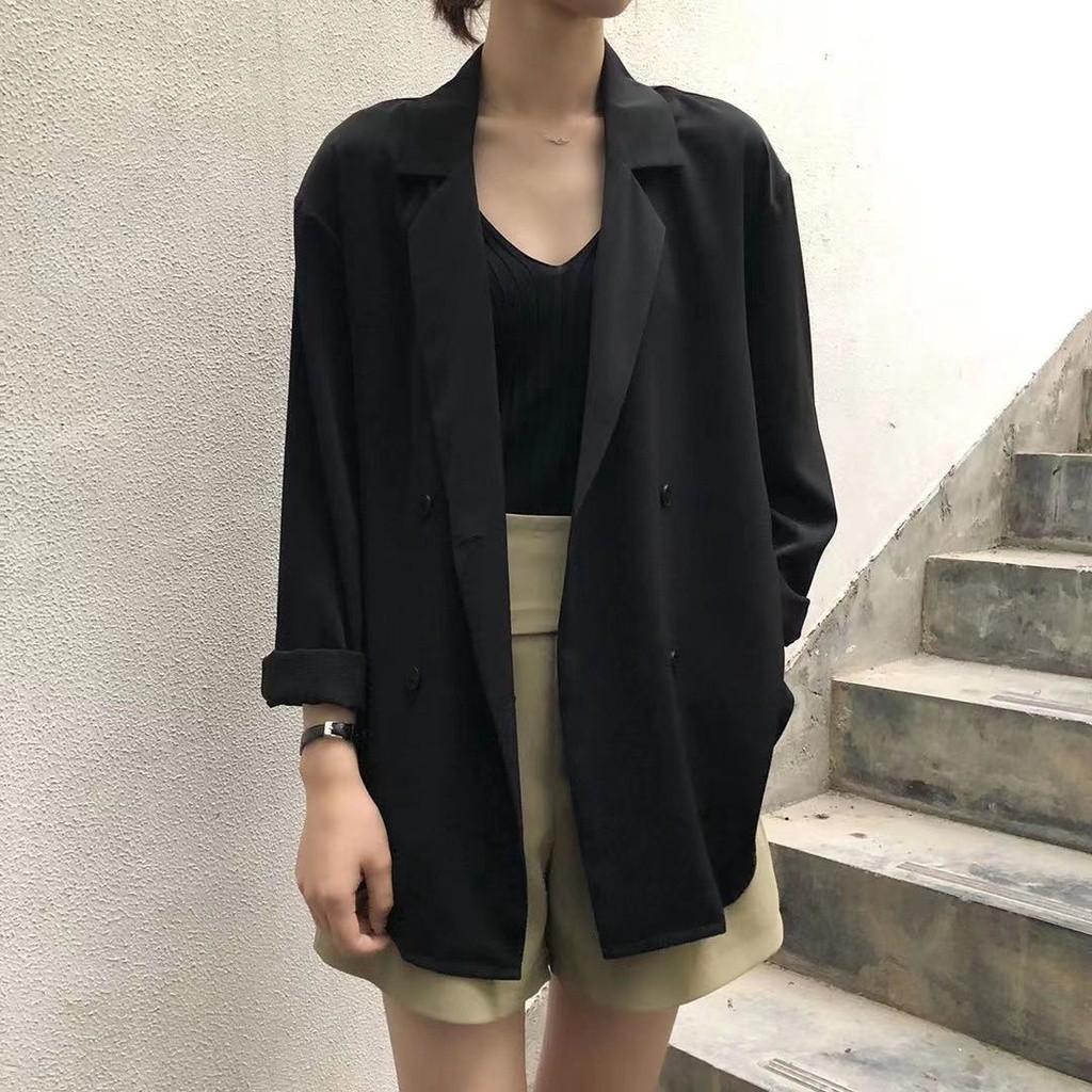 LYR317 | SELYRA Korean Lightweight Blazer Wanita – Minimal Office Outer