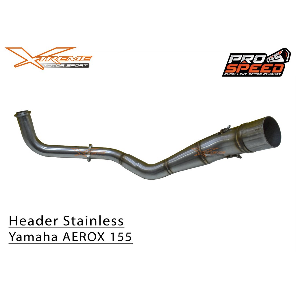 Header / Pipa Knalpot Prospeed Yamaha Aerox 155 Stainless Steel Inlet 45mm