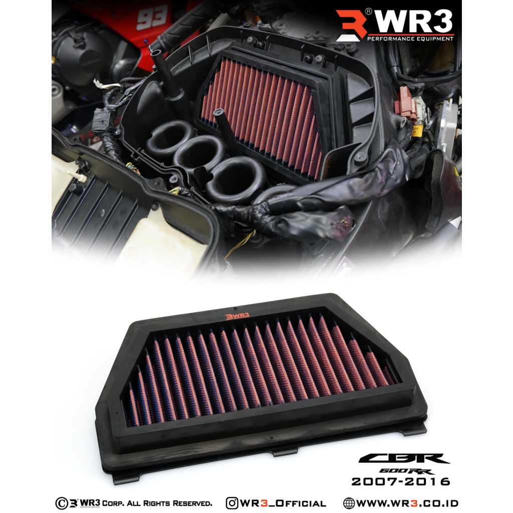 Air Filter Udara Racing WR3 Z1000 Versys 1000 ER6 ZX6R ZX10R CBR 600RR