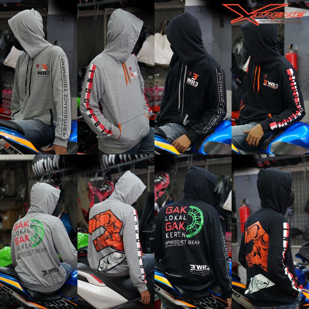 Jaket Sweater Outerwear Hoodie Dewasa Pria WR3 Official Merchandise