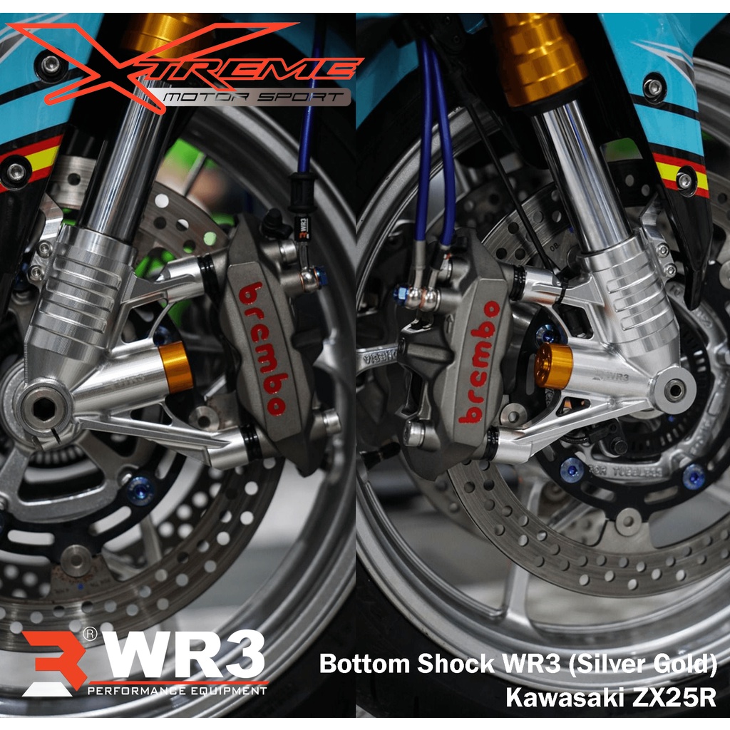 Bottom Shock Double Disc WR3 Kawasaki ZX25R 4 Cylinder