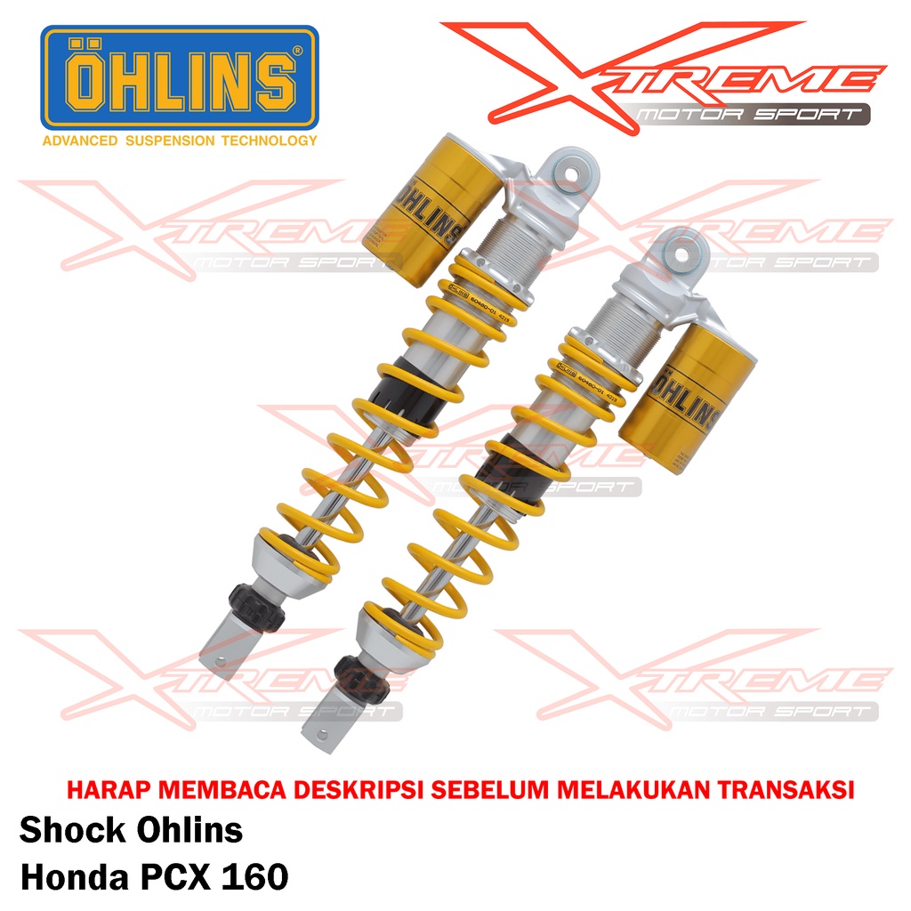 Shock Breaker Ohlins Belakang Original HO 955 ADV 150 / HO 018 Forza 250 / HO 810 PCX 150 Lokal / PCX 160 / YA 020 New Nmax 155 / Turbo / YA 776 Nmax 155 Old Garansi Resmi 3thn