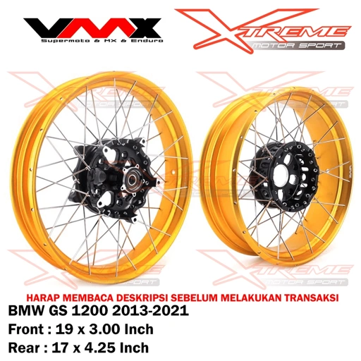 Image of Velg Jari Jari Depan Belakang KTM 390 ADV / BMW GS 1200 / CB500X