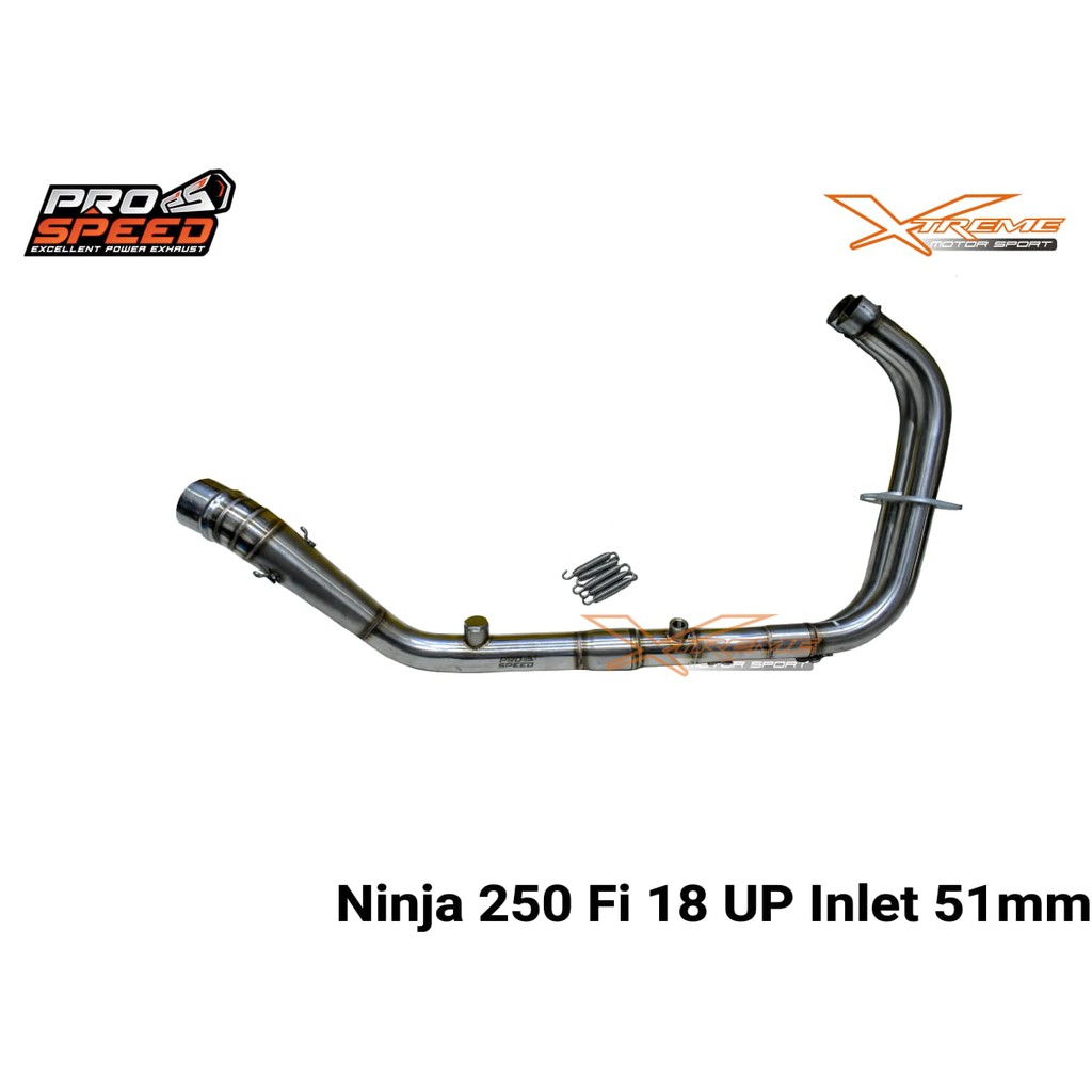 Header / Pipa Knalpot Prospeed Kawasaki New Ninja 250 Fi 2018 / Vstrom 250 SX Stainless Steel Inlet 51mm