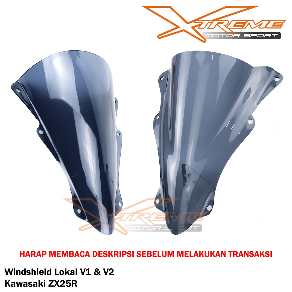 Windshield Visor Lokal Kawasaki ZX25 R 4 Cylinder Smoke