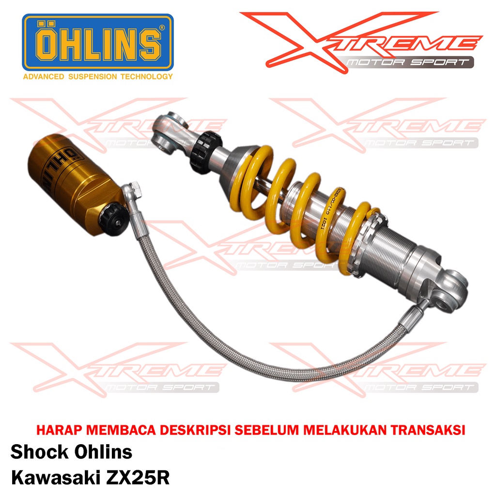 Shock Breaker Ohlins Belakang Original Ninja 250 FI / 250R / Z250 FI / ZX25R / Ninja 150R Garansi Resmi 3thn