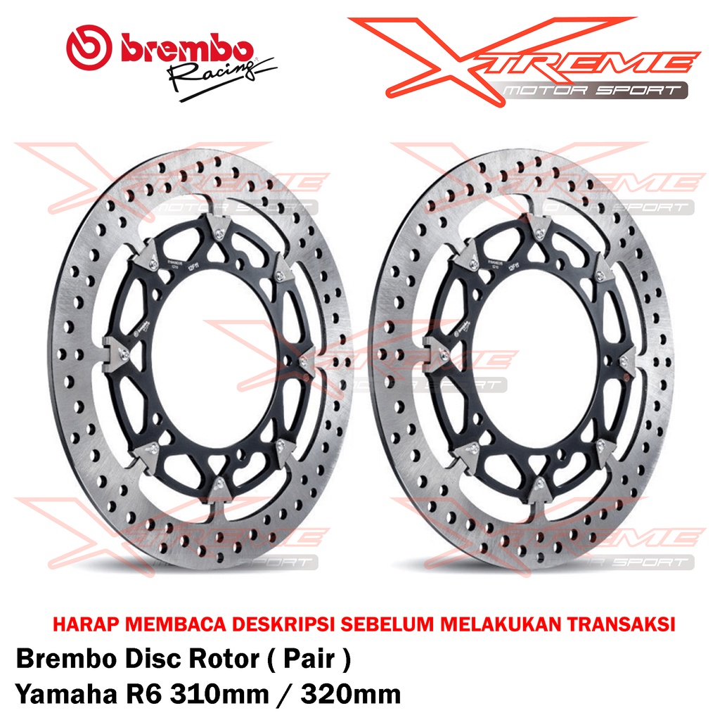 Cakram / Piringan / Disc Disk Brembo Original T Drive R6 R1 MT09 310mm / 320 mm