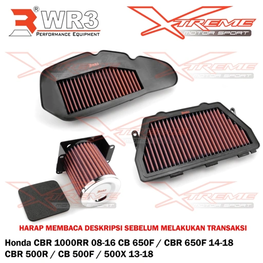 Image of Air Filter Udara Racing WR3 CBR 100RR CBR 650F / 500 CB 650F 500F 500X