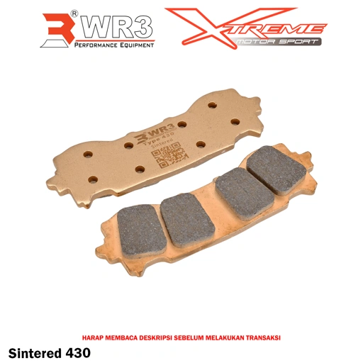 Kampas Rem WR3 Sintered Depan / Belakang Honda Goldwing 1800