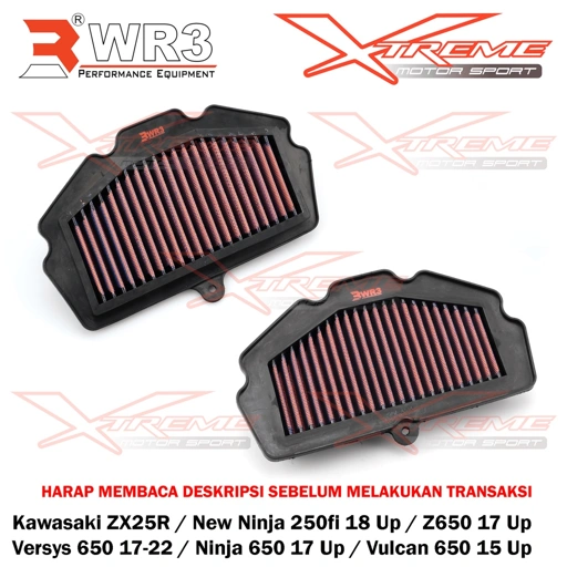 Image of Air Filter Udara Racing WR3 New Ninja 250 Versys Vulcan 650 Z650 ZX25R