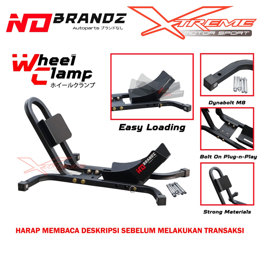 Standart Paddock Depan Jepit NO BRANDZ Wheel Clamp Universal