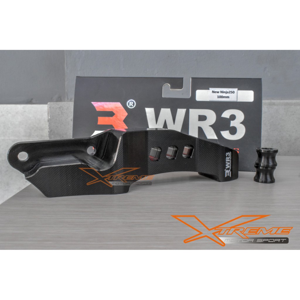 Kaliper Br3mbo M4 Radial Black Editon With Breket WR3 New Ninja 250 FI 2018 100mm