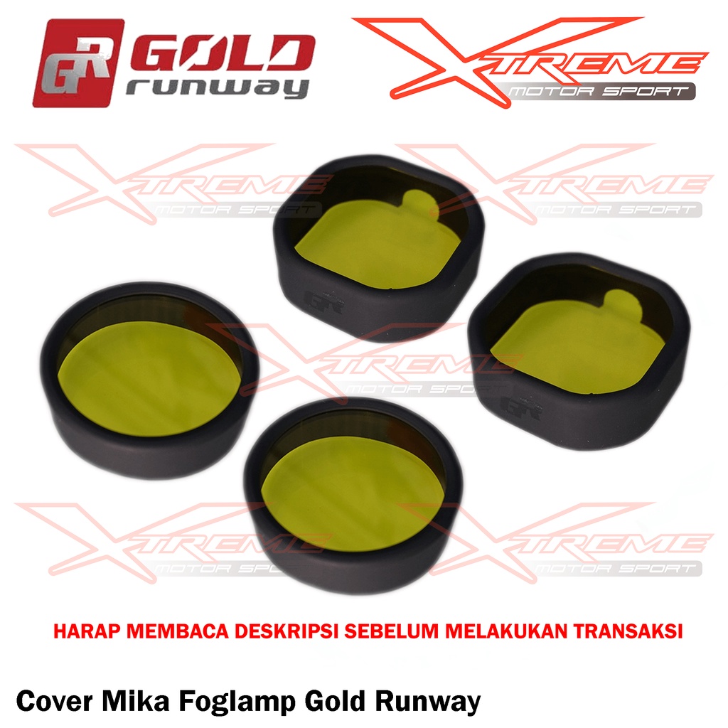 Cover Mika Lampu Tembak Foglamp Gold Runway GR 4 5 7 Mata Titik Kuning