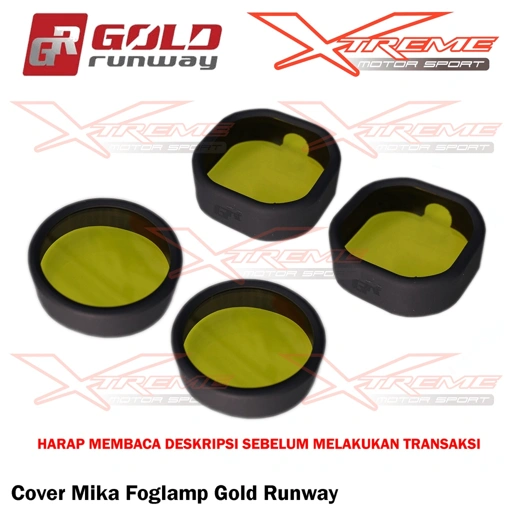 Image of Cover Mika Lampu Tembak Foglamp Gold Runway GR 4 5 7 Mata Titik Kuning