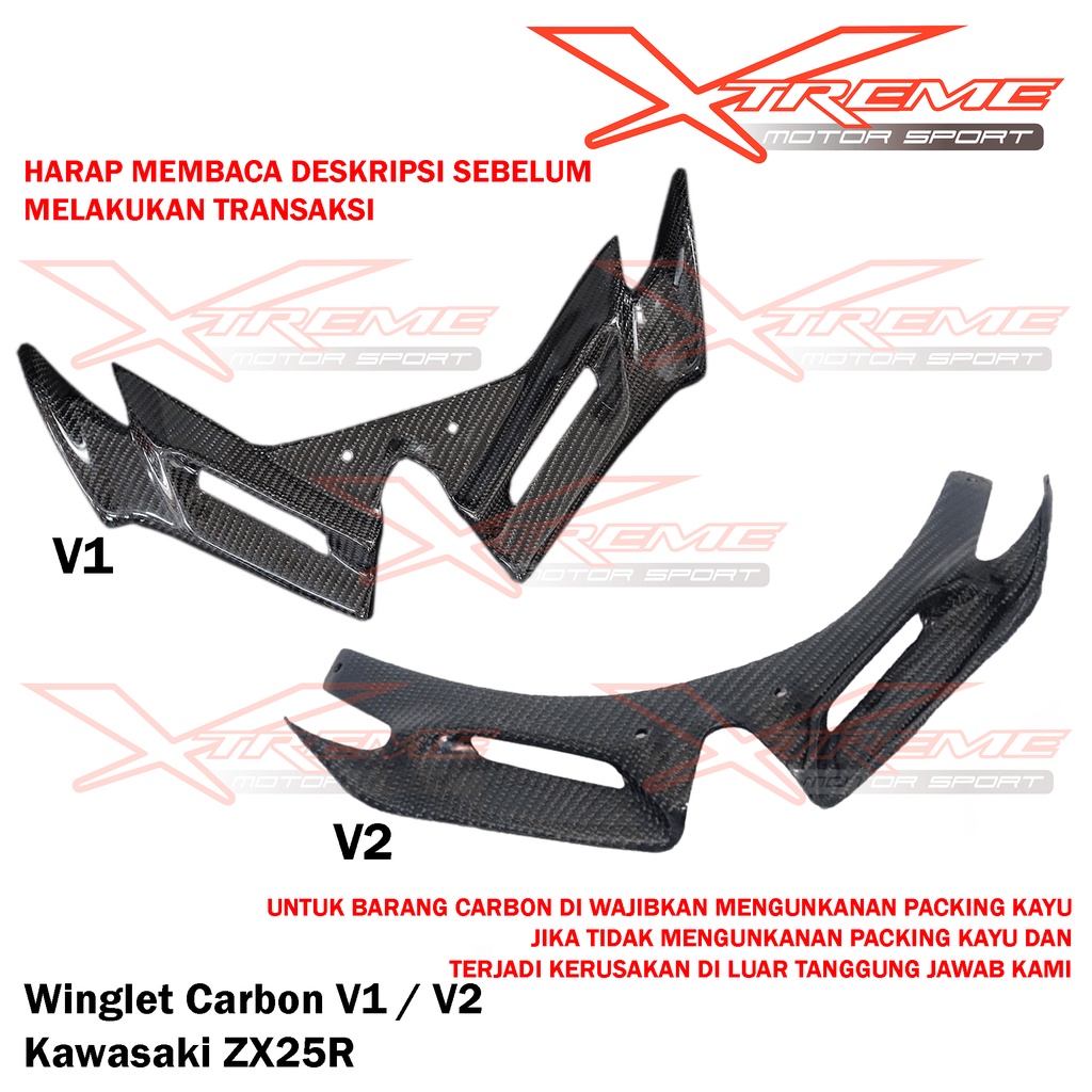 Winglet Carbon Kawasaki ZX25R 4 Cylinder Ready Plug n Play