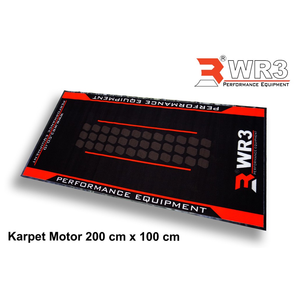 Karpet Motor / Motorcycle Mat WR3 Syntethic Fiber Anti Slip Anti Oli