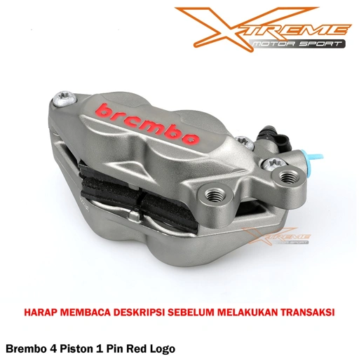 Image of Kaliper Kanan Brembo 4 Piston 1 Pin 4P1P Gray / Black Sebelah Kanan Original Brembo Italy