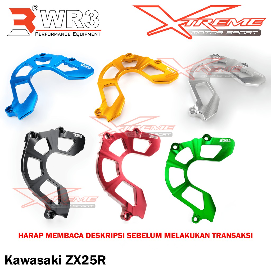 Cover Gear / Pelindung Gear Depan WR3 Kawasaki ZX25R 4 Cylinder