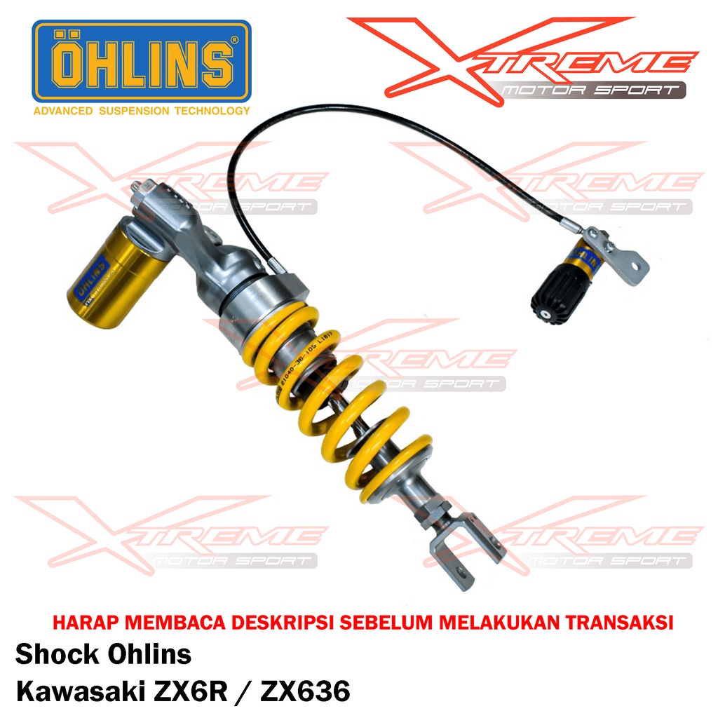 Shock Breaker Ohlins Belakang Original Z800 / ZX6R ZX636 / CBR 650 CB 650F Garansi Resmi 3thn