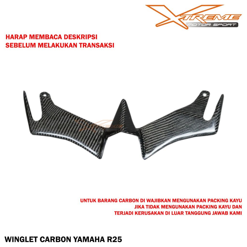 Winglet Yamaha R25 Carbon Ready Plug n Play