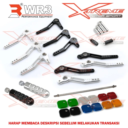 Image of Sparepart Spare Part Underbone Rear Set Footstep Racing Depan WR3 V-SERIES